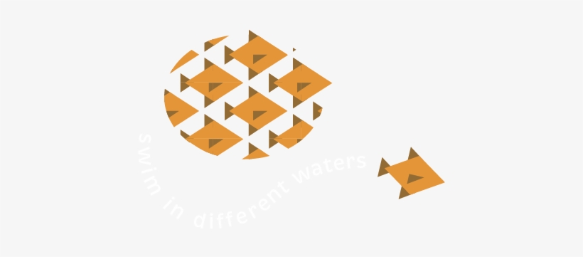 School Of Fish Coaching Swim In Different Waters - Swimming, transparent png download