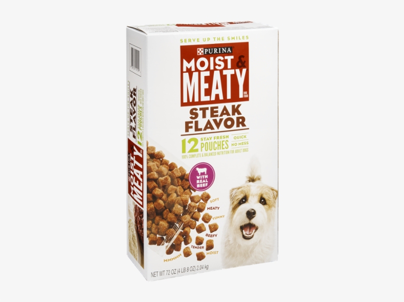 Purina Moist And Meaty Steak Food 6, transparent png download