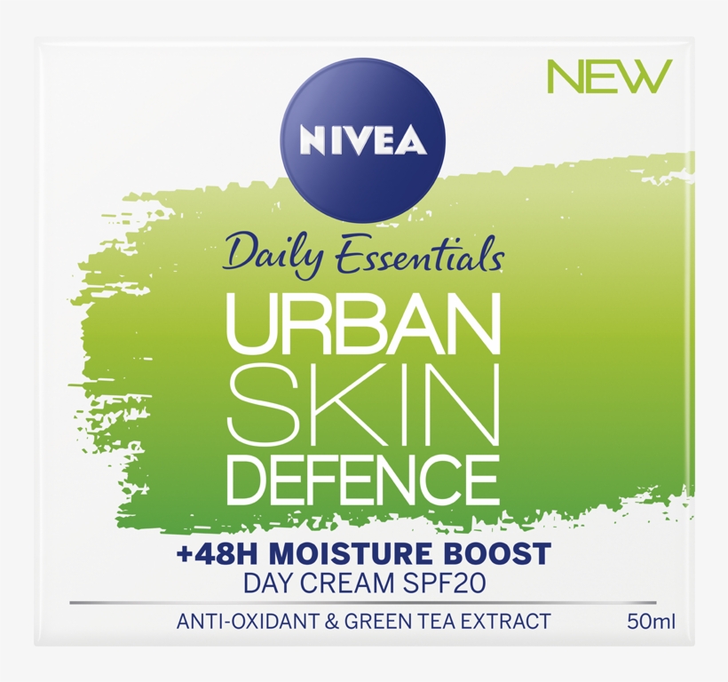 Urban Skin Defence 48h Moisture Boost Day Cream - Nivea Urban Skin Defense, transparent png download