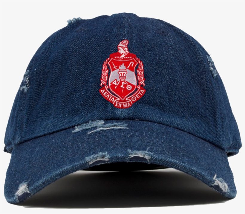 Delta Sigma Theta Denim Distress Hat - Delta Sigma Theta, transparent png download