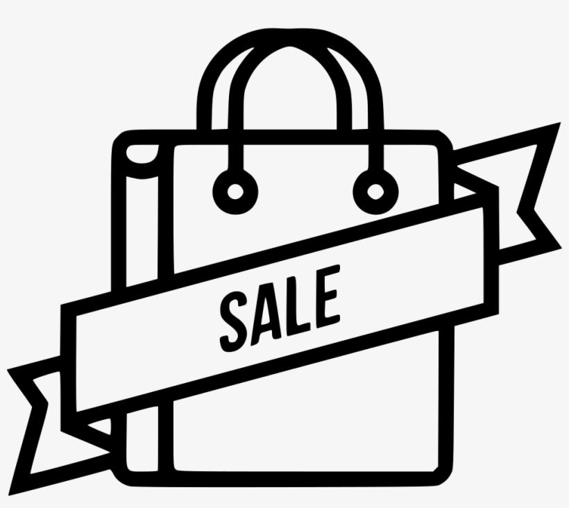 Sale Ribbon Carry Bag Cart Online Tag Label Comments - Label, transparent png download