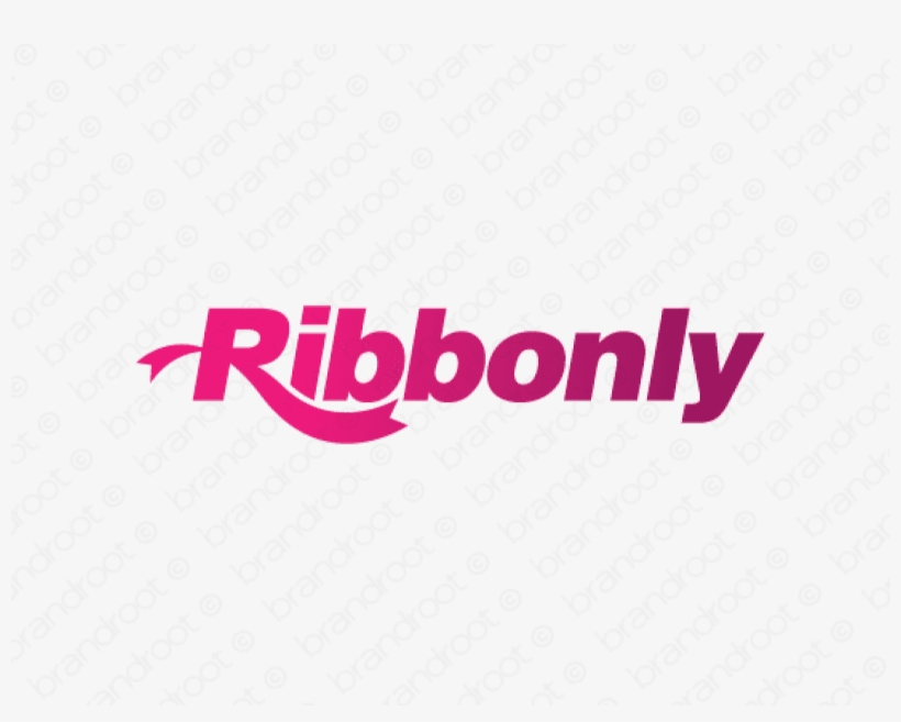 Ribbonly Logo Design Included With Business Name And - .com, transparent png download