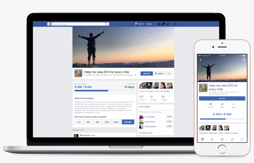 Facebook Just Made It Easier To Ask Friends For Charitable - Facebook Fundraisers, transparent png download