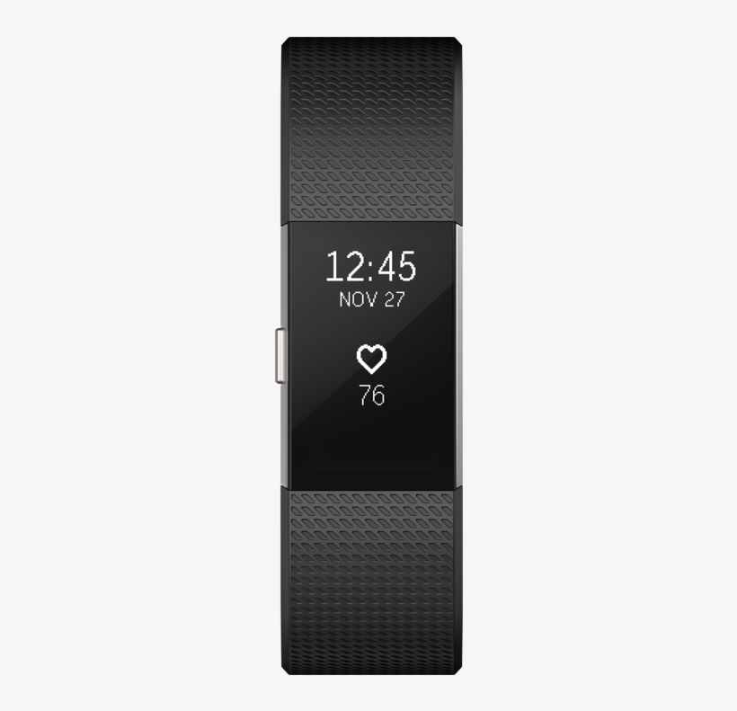 Fitbit Charge - Fitbit Charge 2, L, Černá - Fb407sbkl-eu, transparent png download