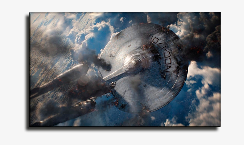 Factor Critico Star Trek En La Oscuridad Enterprise - Star Trek Into Darkness Ncc-1701 Crash Earth Movie, transparent png download