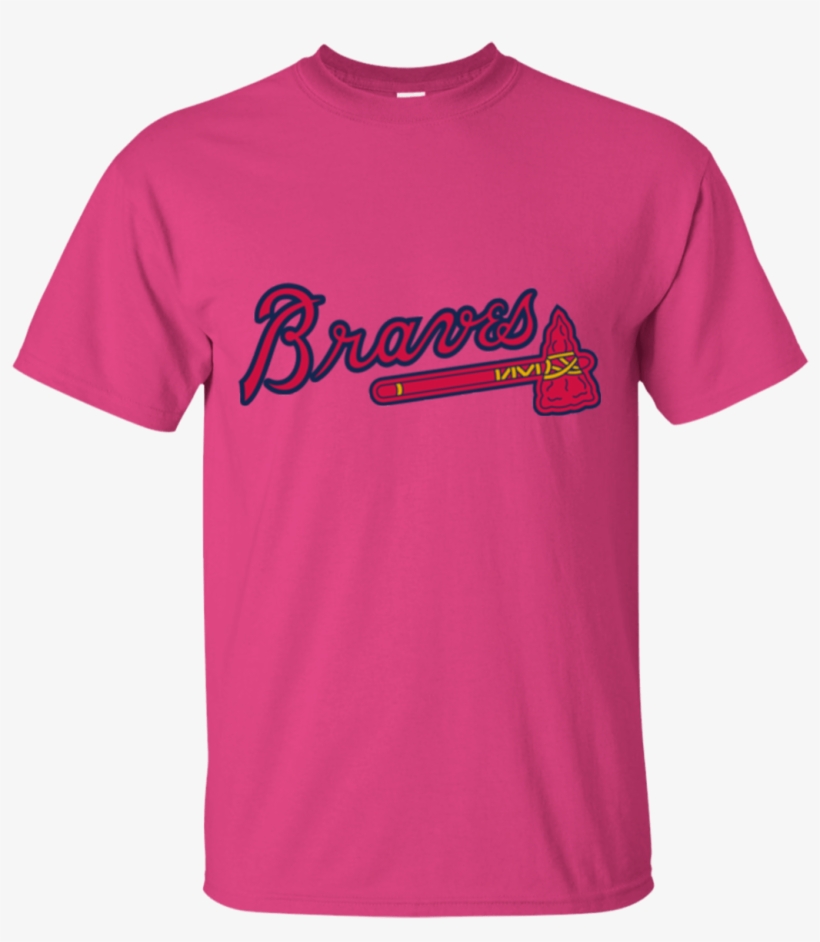 Atlanta Braves T-shirt - Keep Calm Letter In Pink T Shirt, transparent png download