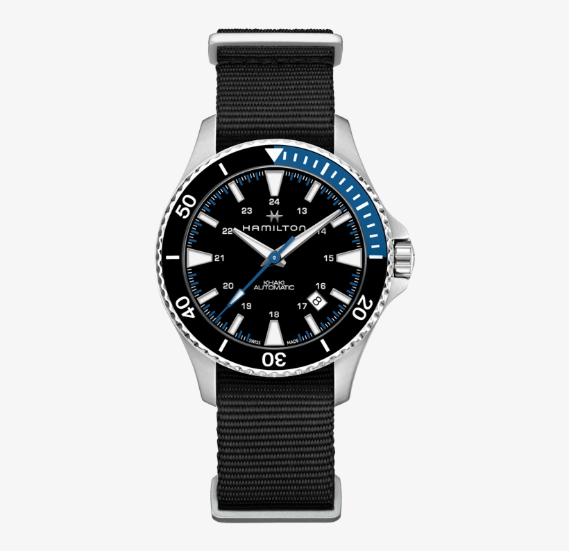 Khaki Scuba Auto - Hamilton Khaki Scuba Blue, transparent png download