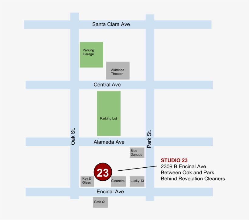Studio 23 Alameda Parking Map - Diagram, transparent png download
