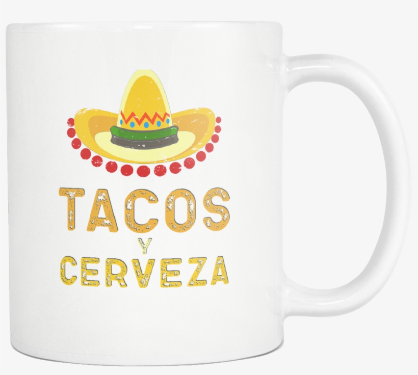 Tacos Y Cerveza - Coffee Cup, transparent png download
