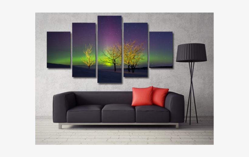 Northern Lights - 5-piece Volkswagen Beetle Vintage Wall Art, transparent png download