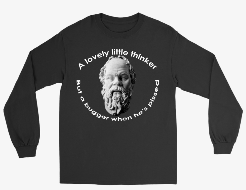Socrates A Lovely Little Thinker Science Long Tee - Monkas Shirt, transparent png download