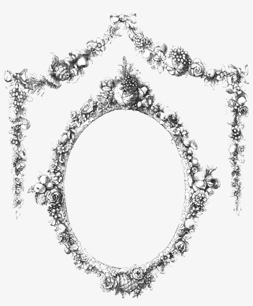 Vintage Black Frame Png - Funeral Photo Frame Png, transparent png download