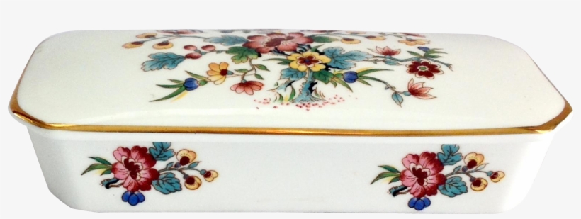Coalport Ming Rose Bone China Rectangular Covered Box - Rose Bone China, transparent png download