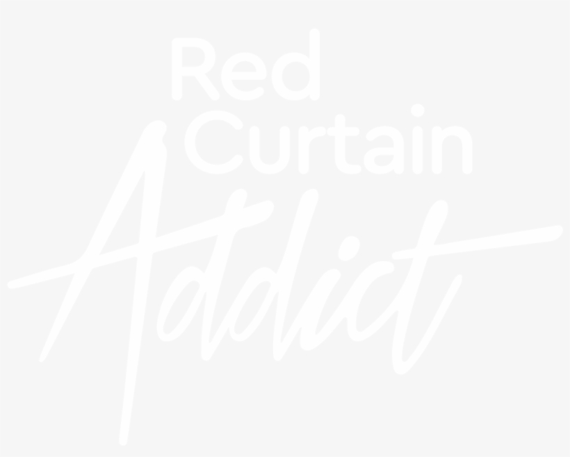 Red Curtain Addict Logo - Calligraphy, transparent png download