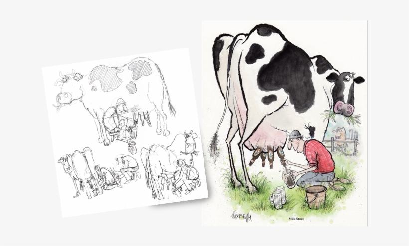 Milk Stout - Illustration, transparent png download