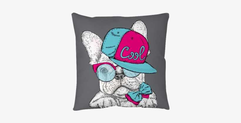 French Bulldog In Glasses And A Cap - Obama - Cool American Design With French Bulldog Perfect, transparent png download