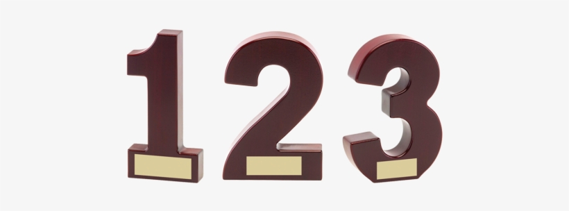 1st/2nd/3rd Presentation Plaques - W603c : Wooden No 3 Award Rosewood 6 Inch, transparent png download