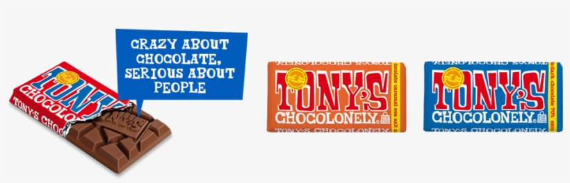 Unilever Benelux - Tonys Chocolonely Milk Chocolate - 6 Oz, transparent png download