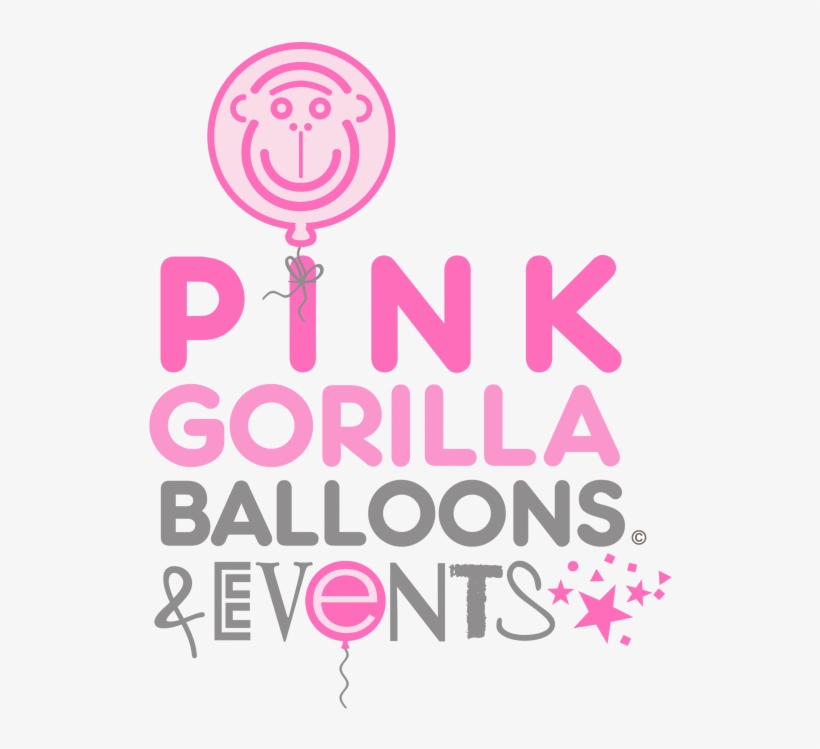 Pink Gorilla Balloons Logo - Logo, transparent png download