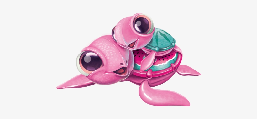 Melon Drops The Fruity Turtle & Baby - Little Live Pets Turtle With Baby, transparent png download
