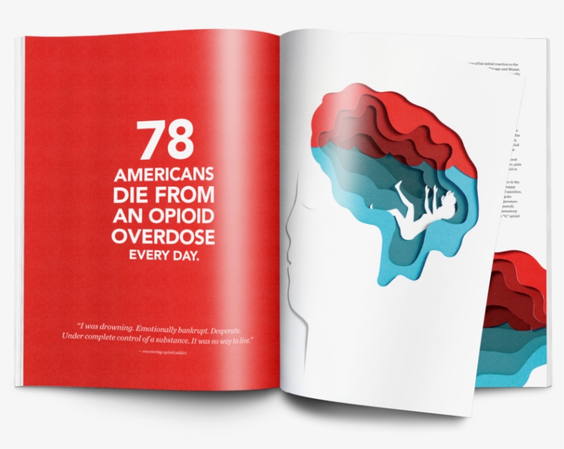 Opioid Magazine Mockup, transparent png download