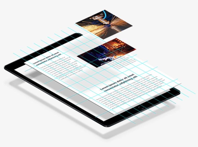 Ipad Safari Opened Magazine - Web Design, transparent png download