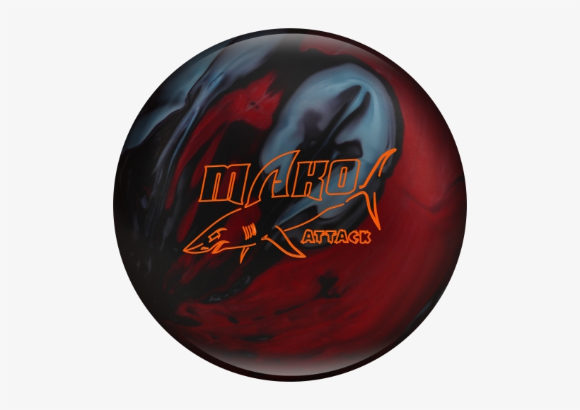 Track Mako Attack Bowling Ball- Blue/red/black, transparent png download