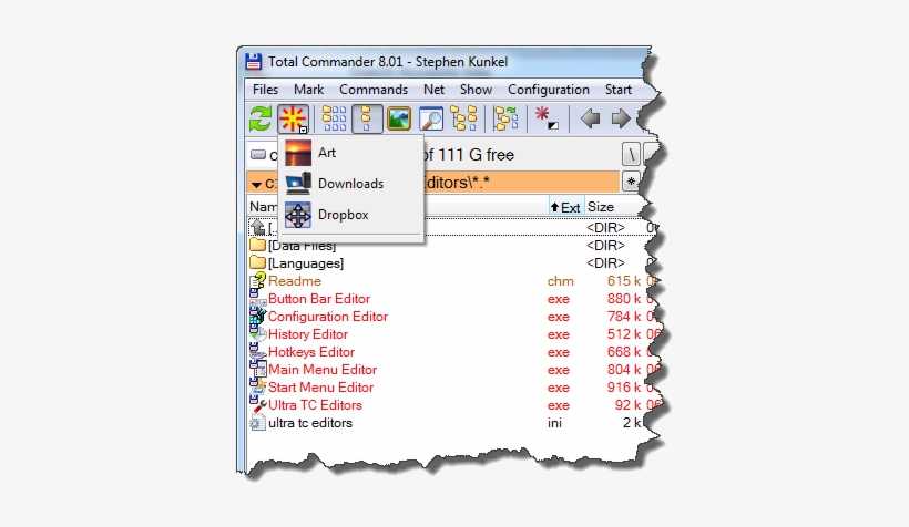 It's Unfortunate That Tc Doesn't Utilize The Custom - Total Commander Button Bar Folder Icons, transparent png download