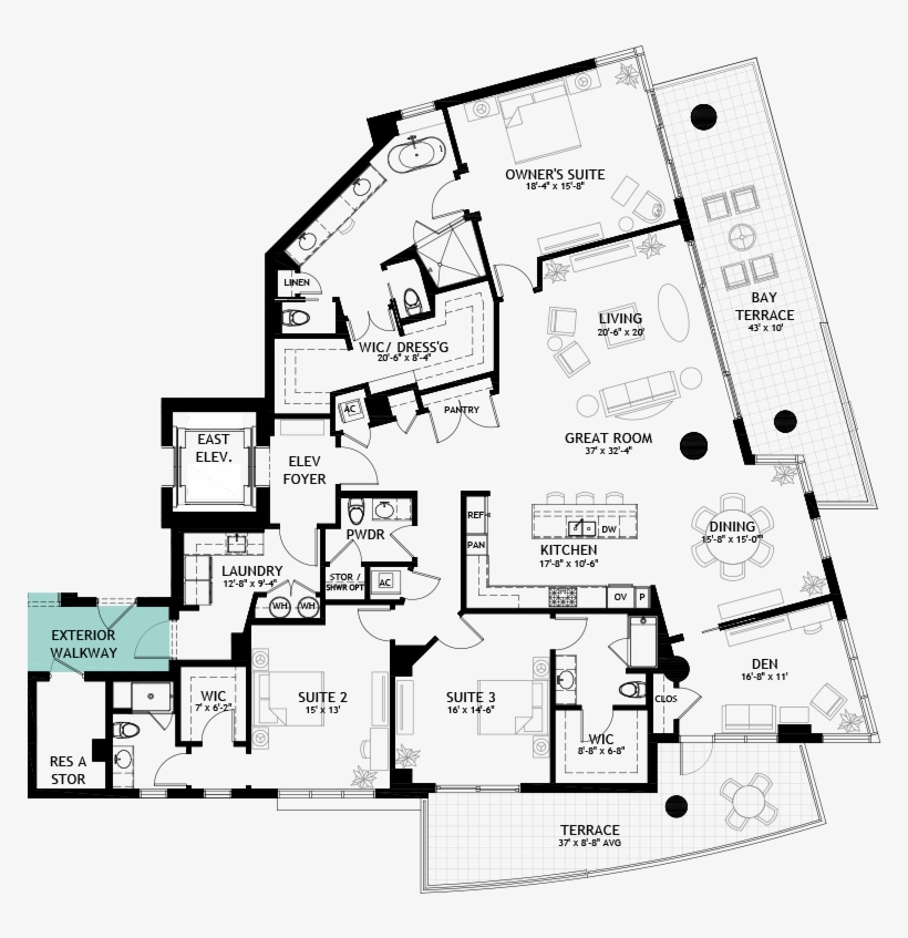 Avant - Transparent Floor Plan Png, transparent png download
