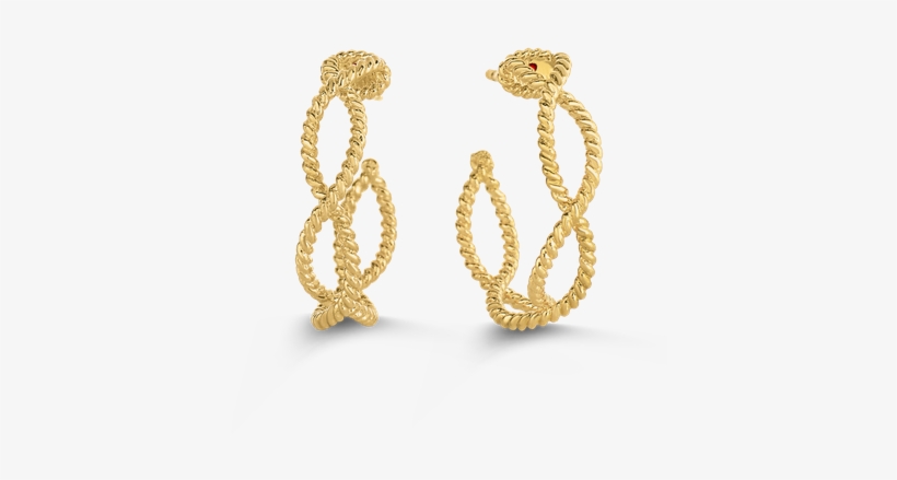 Roberto Coin Hoop Earrings - Earrings, transparent png download