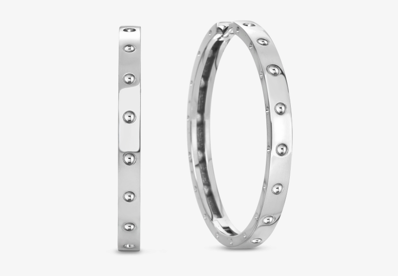 Roberto Coin Hoop Earrings - Titanium Ring, transparent png download