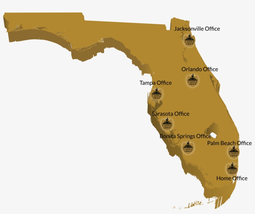 Florida Map Edit2 - Atlas, transparent png download