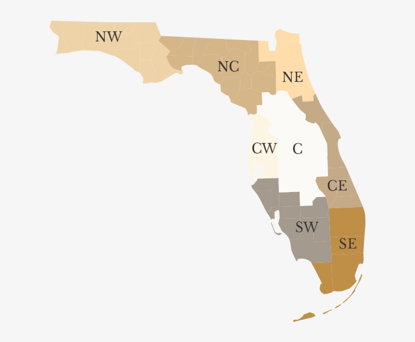 Florida Map - Florida, transparent png download