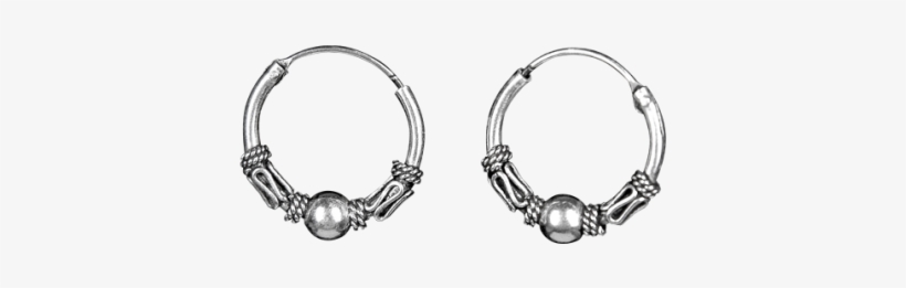 Bali Hoop Earrings Fse004 - Pendientes De Aro Hippies, transparent png download