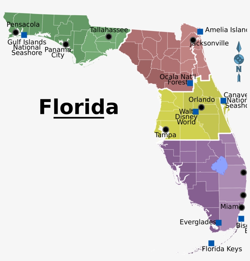 Florida - Wikipedia - Florida Panhandle, transparent png download