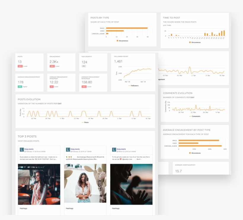 Instagram Analytics Reports - Instagram, transparent png download