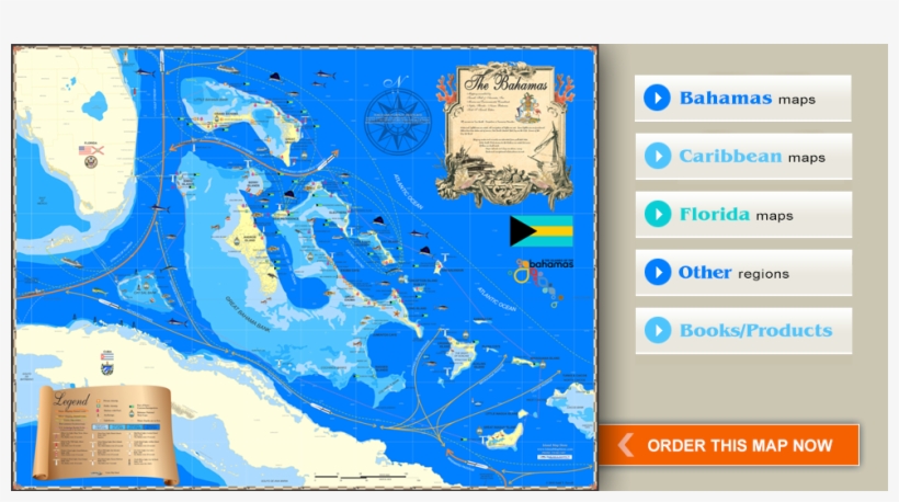 The Bahamas, Order This Map Now - Voyage Of Albatross: Journey To The Bahamas, transparent png download