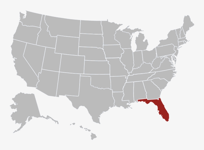 Florida Map Image - Boston Federal Reserve Map, transparent png download