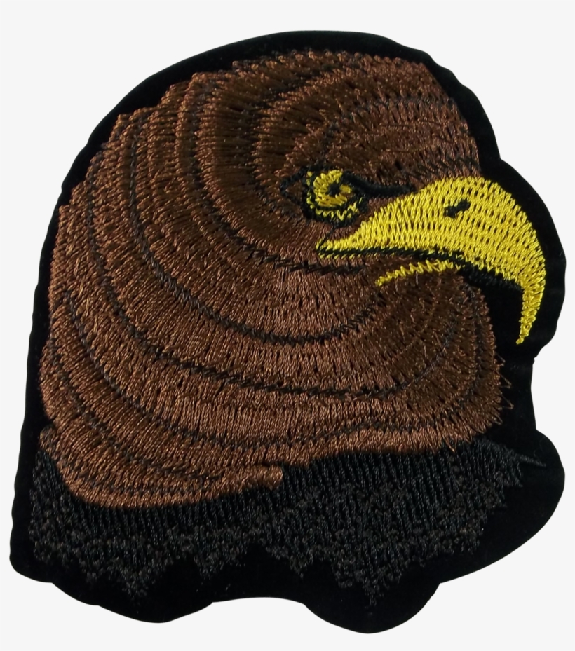Eagle Head Embroidery Patch - Golden Eagle, transparent png download