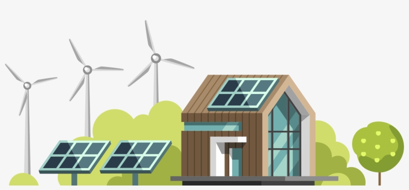 Grid Connected Solar Rooftop System - Example An Eco House, transparent png download