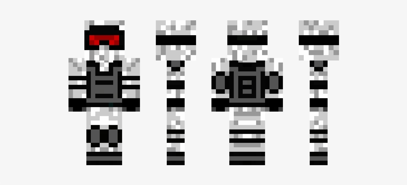 Minecraft Skin Slitherio - Monochrome, transparent png download