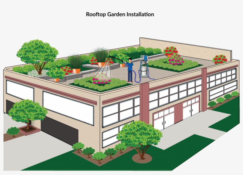 Roof Top Garden Png, transparent png download