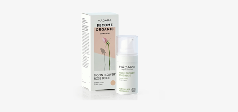 Madara Tinted Moisturiser - Madara Become Organic Moon Flower Rose Beige Tinting, transparent png download
