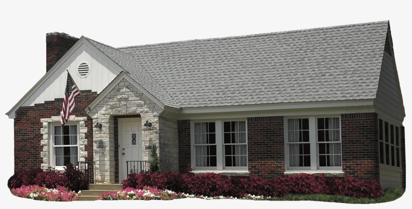 Cross Gable Style Roof - Gaf Timberline Birchwood Shingles, transparent png download