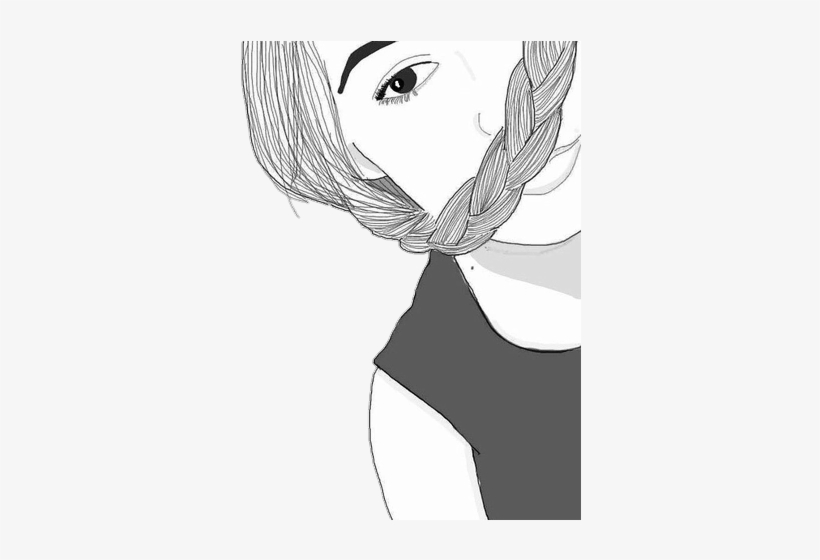 Tumblr Nx0yjfq96q1uiwksso1 500 - Dessin De Fille Avec Une Tresse, transparent png download
