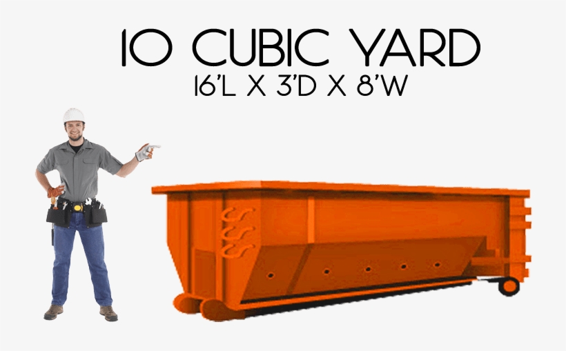 10 Cubic Yard Roll Off Dumpsters - Roll-off, transparent png download