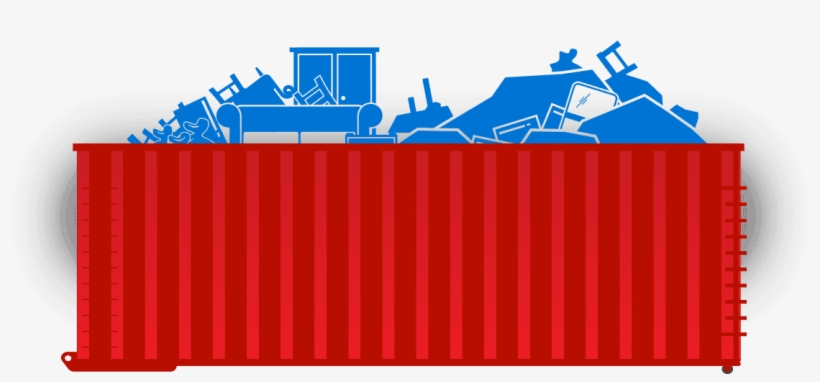Dumpster Yard Roll Off Clipart, transparent png download