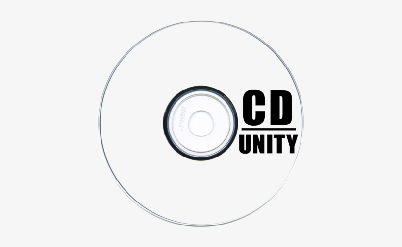 Cd Unity Logo - Cd Black And White, transparent png download