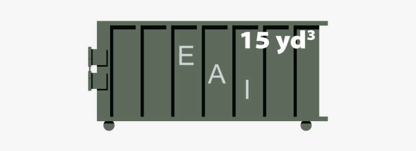 15 Yard Dumpster - Sign, transparent png download