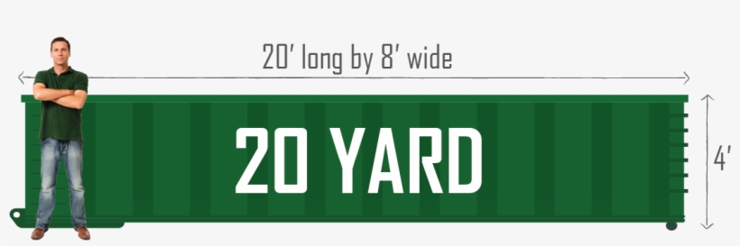 20 Yard Green Bay Dumpster - Dumpster, transparent png download